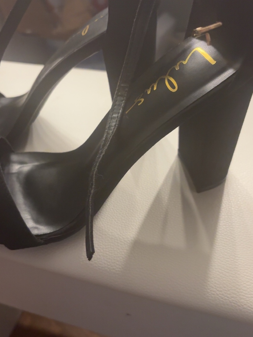 Lulus black  High Heel Platform Sandals - Elegant Strappy